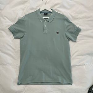 PAUL SMITH Polo. Mint color. Size L(slim fit). Hardly worn. Measurements in pics